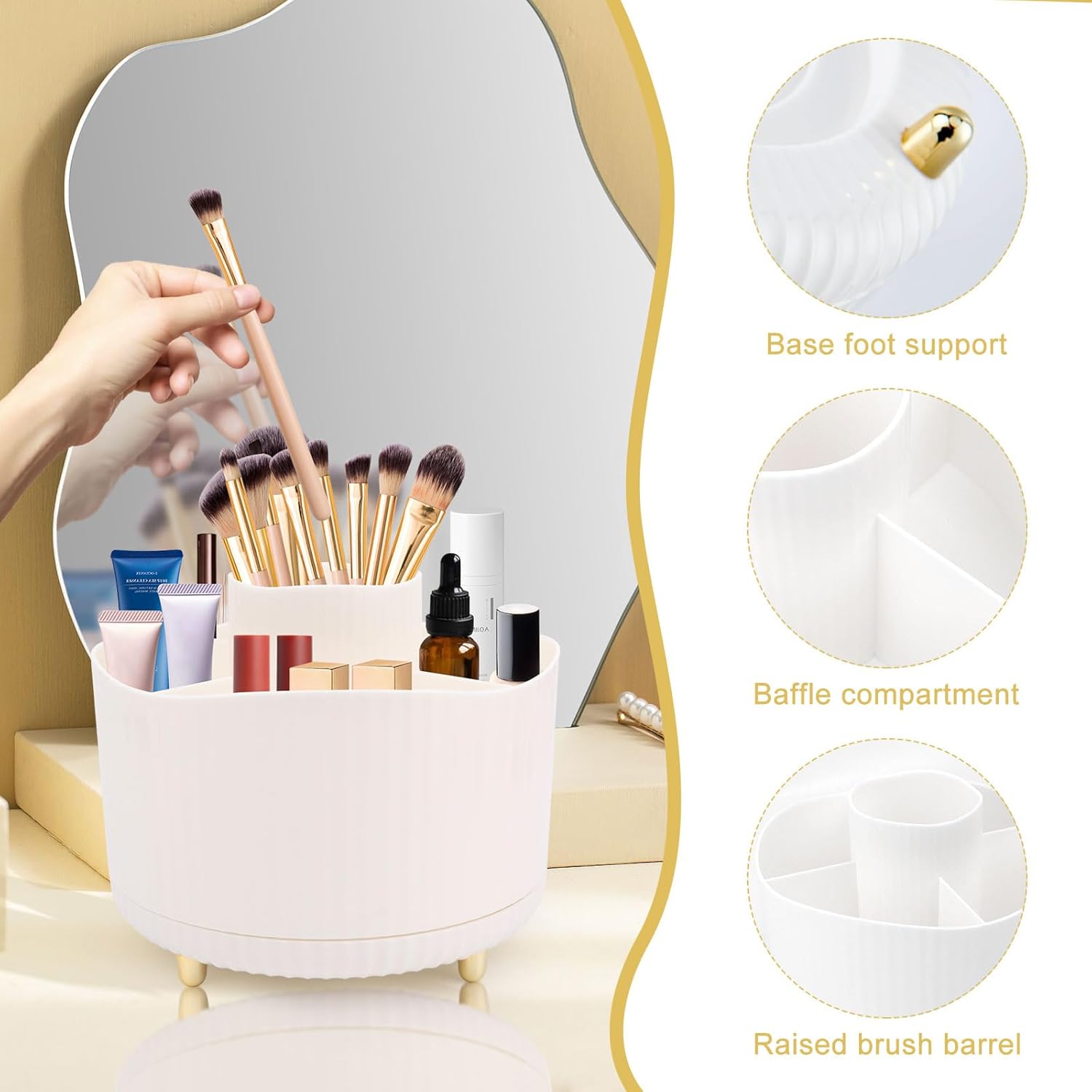 Vivi | 360-graders roterende make-up-organizer